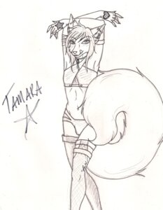 Rating: Questionable Score: 0 Tags: anthro bulge e621 felid femboy male mammal simple_background solo traditional_media_(artwork) white_background zeion_(artist) User: bunchy7s
