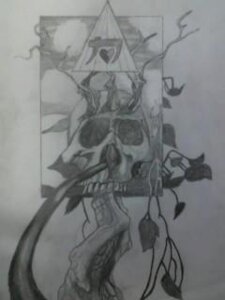 Rating: Safe Score: 0 Tags: 3:4 bone cloud death e621 front_view graphite_(artwork) greyscale heart_symbol kokitsune leaf low_res monochrome not_furry plant pyramid simple_background sketch skull sky sun surrealism traditional_media_(artwork) tree vines white_background zero_pictured User: bunchy7s