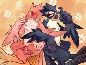 Rating: Questionable Score: 0 Tags: 4:3 anthro avian beak bird blue_body blue_feathers blush crossed_arms duo e621 feathers hand_holding kosian kuroba love male male/male nipples nude pink_body pink_feathers User: bunchy7s Rating: Questionable Score: 0 Tags: 4:3 anthro avian beak bird blue_body blue_feathers blush crossed_arms duo e621 feathers hand_holding kosian kuroba love male male/male nipples nude pink_body pink_feathers User: bunchy7s
