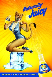 Rating: Questionable Score: 0 Tags: advertisement anthro e621 felid female ffl_paris ice ice_cube jewelry lion mammal necklace official_art orangina pantherine poster poster_template solo suntory_holdings_limited User: bunchy7s