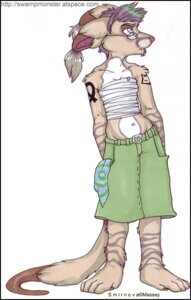 Rating: Safe Score: 0 Tags: alternative_fashion anthro bandage bottomwear clothing e621 eyewear female glamfur glasses hair pants short_hair simple_background smirnova solo tail white_background zeriara User: bunchy7s