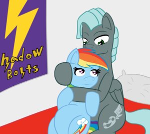 Rating: Safe Score: 0 Tags: belly big_belly blue_body blue_fur charger_(mlp) cuddling cutie_mark duo e621 english_text equid equine eye_contact facial_hair feathered_wings feathers female friendship_is_magic fur goatee green_eyes grey_body grey_feathers grey_fur hair hasbro hi_res horse jake-heritagu looking_at_another male mammal multicolored_hair my_little_pony mythological_creature mythological_equine mythology pegasus pillow pony pregnant rainbow_dash_(mlp) rainbow_hair red_eyes shadowbolts_(mlp) tail text wings User: bunchy7s