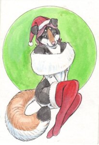 Rating: Safe Score: 0 Tags: anthro black_body black_fur cadmiumtea canid canine canis christmas christmas_clothing christmas_headwear clothed clothing dipstick_tail domestic_dog e621 female front_view fur fur_trim_(clothing) hair hat headgear headwear holidays legwear looking_at_viewer mammal markings multicolored_tail pensive_(artist) pensive_(character) pink_hair santa_hat skimpy solo tail tail_markings tan_body tan_fur traditional_media_(artwork) white_body white_fur User: bunchy7s