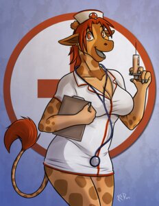 Rating: Safe Score: 0 Tags: 2012 amber_eyes anthro big_breasts breasts circle clipboard clothing conditional_dnp digital_media_(artwork) dual_holding e621 ear_piercing female giraffe giraffid hair hat headgear headwear holding_clipboard holding_object holding_syringe horn kadath mammal medical medical_instrument medical_syringe nurse nurse_clothing nurse_hat nurse_headwear nurse_uniform open_mouth ossicone piercing portrait puzzle_(kadath) red_cross red_hair scientific_instrument solo stethoscope syringe tail tail_tuft three-quarter_portrait tuft uniform User: bunchy7s
