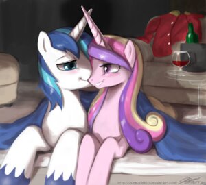 Rating: Safe Score: 0 Tags: 2012 alcohol beverage blue_eyes blush duo e621 equid equine female feral food friendship_is_magic furniture hair hasbro horn john_joseco male mammal multicolored_hair my_little_pony mythological_creature mythological_equine mythology pink_eyes princess_cadance_(mlp) shining_armor_(mlp) sofa two_tone_hair unicorn User: bunchy7s