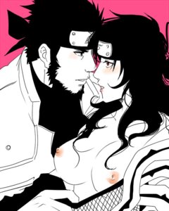 Rating: Explicit Score: 0 Tags: 1boy 1girls beard blush breasts canon_couple eye_contact facial_hair female fishnets forehead_protector hair imminent_kiss kurenai_yuhi long_hair looking_at_another male naruto naruto_(series) naruto_shippuden ninja nipples rule34 sarutobi_asuma takano_misaki yuuhi_kurenai User: bunchy7s