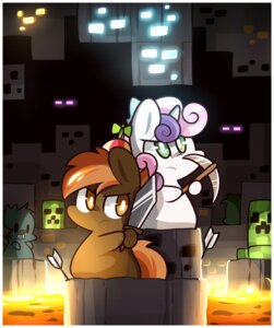 Rating: Safe Score: 0 Tags: arrow_(weapon) arrowed border brown_body brown_fur brown_hair button_mash_(mlp) clothing coal creeper_(minecraft) crossover diamond_(gem) don't_mine_at_night e621 earth_pony enderman equid equine fangs female feral friendship_is_magic frown fur gem gold_(metal) green_eyes group hair hasbro hat headgear headwear hi_res horn horse lava long_hair mackinn7 male mammal melee_weapon microsoft minecraft mojang multicolored_hair my_little_pony mythological_creature mythological_equine mythology pickaxe pony propeller_hat purple_hair ranged_weapon sweetie_belle_(mlp) sword teeth two_tone_hair undead unicorn weapon white_body white_border white_fur xbox_game_studios young young_feral zombie User: bunchy7s