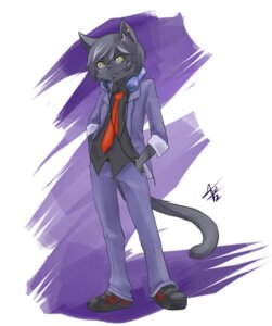 Rating: Safe Score: 0 Tags: 2012 anthro aogami black_body black_fur clothing domestic_cat e621 electronics felid feline felis fur hair headphones hi_res male mammal narrow_hips piercing solo tail text thin_calves thin_legs thin_thighs yellow_eyes User: bunchy7s