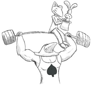 Rating: Safe Score: 0 Tags: ace_(rq) anthro avian bird canid canine clothing digital_drawing_(artwork) digital_media_(artwork) e621 exercise fox greyscale group hat headgear headwear holding_object lagomorph leporid magic male mammal monochrome multi_eye rabbit red_(rq) ruby_(rq) ruby_quest unknown_artist weightlifting weights workout User: bunchy7s