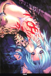 Rating: Explicit Score: 0 Tags: animal_ears blue_eyes blue_hair body_paint bodypaint cat_ears earrings female flat_chest highres jewelry long_hair miwa_yoshikazu panties rule34 tattoo underwear User: bunchy7s