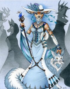 Rating: Safe Score: 0 Tags: alternative_fashion anthro anthro_focus artist_collaboration canid canine cervidian94 clothed clothing deer dress e621 felid feline female feral fully_clothed group hat headgear headwear hi_res kaneshia lynx magicclam mammal restricted_palette solo_focus spirit steampunk tail traditional_media_(artwork) User: bunchy7s