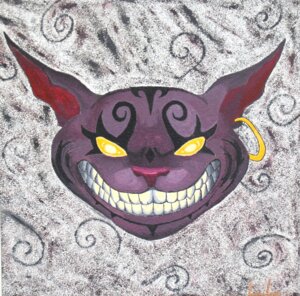 Rating: Safe Score: 0 Tags: abstract_background absurd_res alice_in_wonderland ambiguous_gender american_mcgee's_alice cheshire_cat cheshire_cat_(mcgee) cheshire_cat_(species) domestic_cat e621 ear_piercing felid feline felis glowing glowing_eyes hi_res jewelry llombard17 mammal open_mouth photo piercing pink_nose purple_body purple_skin simple_background solo tattoo teeth yellow_eyes User: bunchy7s