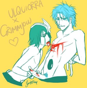 Rating: Explicit Score: 0 Tags: bleach blood gay gay_male grimmjow_jaegerjaquez male rule34 ulquiorra_cifer yaoi User: bunchy7s
