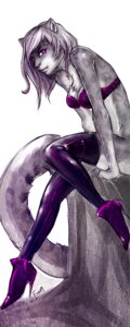 Rating: Safe Score: 0 Tags: 2009 anthro biped boots bottomless bra chest_tuft clothed clothing e621 felid female footwear fudchan fur grey_body grey_fur high_heeled_boots high_heels legwear looking_at_viewer mammal pantherine purple_eyes selective_desaturation shoes simple_background snow_leopard solo stockings tail thigh_highs tuft underwear User: bunchy7s