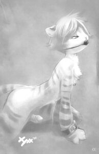 Rating: Explicit Score: 0 Tags: all_fours anthro ball_gag e621 erection felid femboy gag gagged genitals greyscale male mammal miu monochrome pantherine penis solo tail tiger wristband User: bunchy7s
