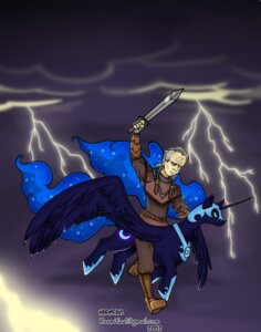 Rating: Safe Score: 0 Tags: 2012 blue_eyes blue_hair cloud crossover cutie_mark duo e621 electricity equid equine feathered_wings feathers female feral friendship_is_magic ghostbusters grey_hair hair harmfaul hasbro horn human lightning long_hair male mammal melee_weapon my_little_pony mythological_creature mythological_equine mythology nightmare_moon_(mlp) outside riding straddling sword vigo_the_carpathian weapon white_eyes winged_unicorn wings User: bunchy7s