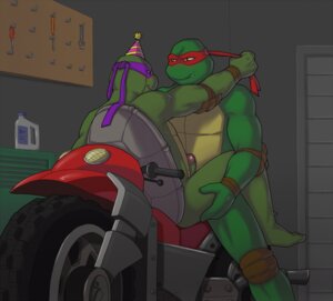 Rating: Explicit Score: 0 Tags: 2012 anal anal_penetration anthro baraturts blush brother_(lore) brothers_(lore) clothing donatello_(tmnt) duo e621 erection garage genitals green_body green_penis green_scales grin hat headgear headwear humanoid_genitalia humanoid_penis incest_(lore) intraspecies kerchief male male/male male_penetrated male_penetrating male_penetrating_male motorcycle nude party_hat penetration penis raphael_(tmnt) reptile scales scalie sex shell sibling_(lore) sitting smile standing teenage_mutant_ninja_turtles turtle vehicle workshop yellow_eyes User: bunchy7s