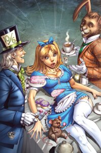 Rating: Questionable Score: 0 Tags: alice_(alice_in_wonderland) alice_in_wonderland alternative_fashion beverage cake dessert detailed detailed_background e621 female food group human human_focus j-fashion lagomorph leporid lolita_(fashion) mad_hatter mammal march_hare mouse murid murine not_furry_focus rabbit rodent shocked sweet_lolita tail tea toony unknown_artist User: bunchy7s