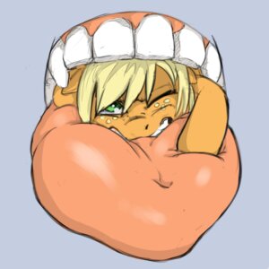 Rating: Questionable Score: 0 Tags: 1:1 2014 applejack_(mlp) blonde_hair duo e621 earth_pony equid equine female feral freckles friendship_is_magic fur green_eyes hair hasbro hi_res horse jackelfactory mammal my_little_pony one_eye_closed orange_body orange_fur pony teeth tongue vore User: bunchy7s