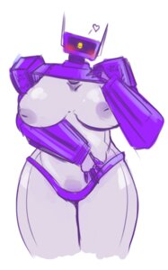 Rating: Explicit Score: 0 Tags: blush breasts color female female_only hasbro heart nipples roly rule34 rule_63 shockwave shockwave_(transformers) simple_background solo standing transformers white_background User: bunchy7s