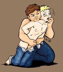 Rating: Explicit Score: 0 Tags: 2006 2boys arms_behind_back blonde_hair bound_wrists comedy_central eric_cartman gay handjob kneeling leopold_butters_stotch male male_only multiple_boys multiple_males pants_down penis rule34 south_park tagme topless yaoi User: bunchy7s
