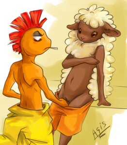 Rating: Explicit Score: 0 Tags: anthro blush color female interspecies male pokemon pussy rule34 scrafty standing tagme topless vulva whimsicott User: bunchy7s