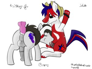 Rating: Explicit Score: 0 Tags: 4:3 anal anus balls bodily_fluids cum duo e621 english_text equid equine erection feral genital_fluids genitals hasbro hi_res horse male male/male male_penetrated male_penetrating male_penetrating_male mammal mexico my_little_pony nude penetration penis pony quadruped sex simple_background skoop_(artist) tail text white_background User: bunchy7s