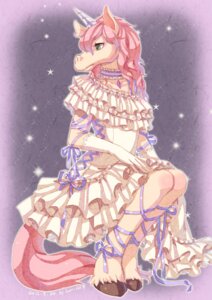 Rating: Safe Score: 0 Tags: alternative_fashion anthro choker classic_lolita clothed clothing crossdressing dress e621 equid equine femboy gloves handwear hi_res hooves horn j-fashion jewelry lolita_(fashion) male mammal mythological_creature mythological_equine mythology necklace sitting solo suan-cat tail unicorn yuki_(redneckfur) User: bunchy7s
