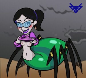 Rating: Questionable Score: 0 Tags: 1girls black_hair blush braces breasts cartoon_network cute drider earrings enydteva female female_only freckles glasses grey_skin lipstick looking_at_viewer navel pale_skin ponytail rule34 shirt_lift small_breasts smile spider spider_girl spider_humanoid straight_hair the_grim_adventures_of_billy_and_mandy velma_green velma_green_the_spider_queen User: bunchy7s