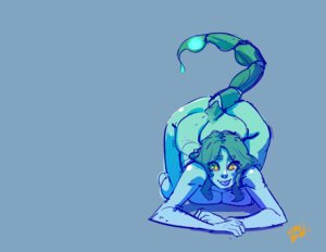 Rating: Questionable Score: 0 Tags: animal_humanoid arachnid arachnid_humanoid arthropod arthropod_humanoid bent_over big_breasts blue_body blue_hair blue_skin breast_squish breasts e621 female girtablilu_(la-mulana) hair humanoid kenno_arkkan la-mulana nude raised_tail scorpion_humanoid simple_background solo squish stinger tail tongue wide_hips User: bunchy7s