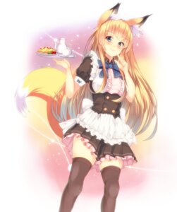 Rating: Safe Score: 0 Tags: animal_humanoid apron beverage blonde_hair blue_eyes blush canid canid_humanoid canine canine_humanoid clothed clothing container cup digital_media_(artwork) e621 female food fox fox_humanoid fox_tail hair hi_res humanoid legwear long_hair looking_at_viewer maid_uniform mammal mammal_humanoid mizuyou_kan plate ribbons shaded simple_background smile solo teapot thigh_highs tray uniform waiter User: bunchy7s
