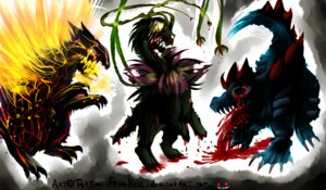 Rating: Questionable Score: 0 Tags: ambiguous_gender blood blood_from_eye blood_from_mouth blood_in_mouth bodily_fluids creepy e621 feral feraligatr fire generation_2_pokemon group hollow_eyes meganium nightmare_fuel nintendo open_mouth pokemon pokemon_(species) pokemonfromhell reptile scalie starter_trio teeth typhlosion vomiting vomiting_blood vomiting_on_ground User: bunchy7s