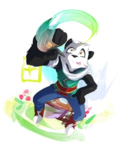 Rating: Safe Score: 0 Tags: 2010 anthro bear black_nose breaking_the_fourth_wall brush clothed clothing digital_media_(artwork) e621 fur giant_panda high-angle_view holding_object looking_up male mammal multicolored_body multicolored_fur paintbrush painting_(object) raised_arm simple_background solo super-tuler tairu tongue tongue_out two_tone_body two_tone_fur white_background User: bunchy7s