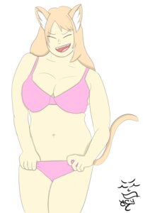 Rating: Questionable Score: 0 Tags: absurd_res acyart breasts cleavage clothed clothing e621 eyes_closed female hair hi_res navel open_mouth simple_background solo tongue underwear white_background User: bunchy7s