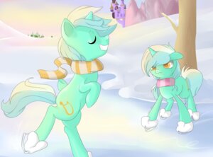 Rating: Safe Score: 0 Tags: 2013 clothing crossgender cutie_mark duo e621 equid equine female feral footwear friendship_is_magic hasbro horn ice ice_skates ice_skating lyra_heartstrings_(mlp) male mammal my_little_pony mythological_creature mythological_equine mythology omycuteness outside quadruped scarf snow square_crossover tail unicorn winter User: bunchy7s