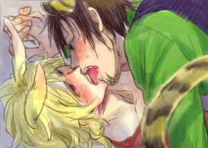 Rating: Explicit Score: 0 Tags: 2boys animal_ears barnaby_brooks_jr. gay kissing kotetsu_t._kaburagi male male_only rule34 tagme tail tiger_and_bunny wild_tiger yaoi User: bunchy7s