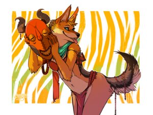 Rating: Safe Score: 0 Tags: 2011 anthro beads black-backed_jackal blonde_hair bottomwear canid canine canis centradragon clothed clothing crotch_apron e621 ear_piercing fangs female hair horn indi_(indisaurus) jackal leaning loincloth looking_at_viewer mammal mask piercing pose scarf skimpy solo stripes tail teal_eyes teeth tongue tongue_out tribal User: bunchy7s