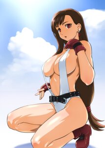 Rating: Questionable Score: 0 Tags: ass bare_legs beige_skin belt bikini breasts brown_hair cleavage clouds color earrings female female_only final_fantasy final_fantasy_vii fingerless_gloves gloves human jewelry kneeling large_breasts leotard lipstick long_hair red_eyes rule34 shoes sideboob sling_bikini smooth_skin solo swimsuit tifa_lockhart ueyama_michirou white_leotard User: bunchy7s