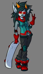 Rating: Safe Score: 0 Tags: alien alien_humanoid alpha_channel big_ears black_hair clothed clothing dasmuskel devil_horns_(gesture) e621 eyewear female gesture glasses gloves grey_body grey_skin hair hand_gesture handwear homestuck horn horned_humanoid humanoid latula_pyrope ms_paint_adventures not_furry simple_background skateboard solo tongue tongue_out transparent_background troll_(homestuck) vehicle User: bunchy7s