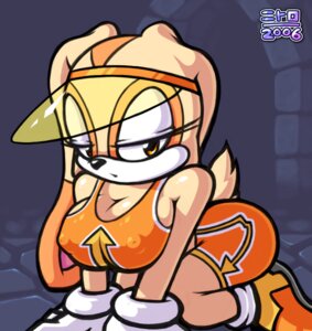 Rating: Questionable Score: 0 Tags: 2006 aged_up all_fours anthro big_breasts breasts clothed clothing cream_the_rabbit e621 female lagomorph leporid looking_at_viewer mammal nipple_outline nitro rabbit sega solo sonic_riders sonic_the_hedgehog_(series) visor User: bunchy7s