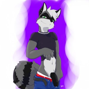 Rating: Explicit Score: 0 Tags: 1:1 anthro belt black_penis bottomwear bottomwear_pull button_(fastener) clothed clothing clothing_pull drenthe dripping e621 femboy genitals green_eyes hair half-erect hi_res humanoid_genitalia humanoid_penis jewelry kuni looking_at_viewer male mammal navel necklace open_bottomwear open_clothing open_pants pants pants_pull partially_clothed penis piercing procyonid raccoon shirt short_hair smile solo stripes tail tight_clothing topwear underwear undressing white_hair User: bunchy7s