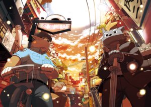 Rating: Safe Score: 0 Tags: anthro bicycle bottomwear building canid canine canis city clothing cloud domestic_dog e621 eyewear felid glasses group hair hi_res jacket kanari_(world_cell) kinoshita-jiroh male mammal melee_weapon open_mouth outside pantherine pants shirt sky smile stripes sun sword takasaka_(world_cell) teeth tiger tongue topwear uniform vehicle weapon wolf world_cell yamato_(world_cell) User: bunchy7s