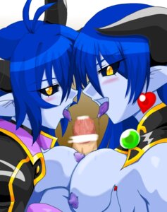 Rating: Explicit Score: 0 Tags: 1boy 2demons 2girls age_difference ahoge areolae asmodeus_(shinrabanshou) astaroth_(shinrabanshou) bar_censor black_sclera blue-skinned_female blue_hair blue_skin blush breast_fondling breast_grab breast_squeeze breasts censored choker clothing collaborative_fellatio demon demon_ears demon_girl demon_horns demonic_eyes double_fellatio double_paizuri earrings erect_nipples eyebrows_visible_through_hair fellatio female ffm_threesome hair horns huge_breasts huge_cock incest large_breasts light-skinned_male light_skin male mother_and_daughter multiple_fellatio multiple_females multiple_girls nipples open_clothes open_mouth open_shirt oral outercourse oyakodon paizuri penis pointy_ears purple_tongue rule34 sex shinrabanshou shirt smile straight symmetrical_docking teamwork threesome tongue tongue_out voluptuous yellow_eyes User: bunchy7s