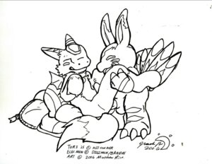 Rating: Explicit Score: 0 Tags: anal aquacoon balls digimon dorumon elecmon fluffy_tail fox_tail furry gay male male_only penis rule34 tail wings User: bunchy7s