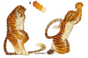 Rating: Explicit Score: 0 Tags: 2013 abs animal_genitalia anthro biceps biped black_body black_fur brandon_(sefeiren) claws conditional_dnp e621 feet felid flaccid fur genitals green_eyes hindpaw kneeling looking_at_viewer male mammal markings muscular muscular_anthro muscular_male nipples nude orange_body orange_fur pantherine paws pecs penis pose sefeiren sheath shy simple_background sitting solo stripes tan_body tan_fur tiger User: bunchy7s