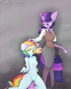 Rating: Explicit Score: 0 Tags: 2013 4:5 absurd_res anthro anthrofied bdsm blindfold blue_body blue_feathers blue_fur bodily_fluids bound breasts clothing cutie_mark dildo dildo_in_vagina dildo_insertion dildo_sitting dominant dominant_female duo e621 english_text equid equine feathered_wings feathers female female/female fishnet_clothing fishnet_legwear friendship_is_magic fur genital_fluids genitals hair hasbro hi_res horn kneeling legwear magic mammal masturbation multicolored_hair my_little_pony mythological_creature mythological_equine mythology navel nipples nude oral oral_penetration pegasus penetration purple_body purple_eyes purple_fur purple_hair rainbow_dash_(mlp) rainbow_hair restrained riding_crop saliva sex sex_toy sex_toy_in_vagina sex_toy_insertion simple_background small_breasts submissive submissive_female tesslashy text toying_partner twilight_sparkle_(mlp) two_tone_hair unicorn vaginal vaginal_fluids vaginal_masturbation vaginal_penetration vulva whip wings User: bunchy7s