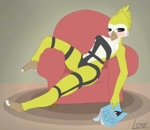Rating: Questionable Score: 0 Tags: 2013 alien anthro avian avian_(starbound) beak blush breasts chucklefish cleavage clothed clothing e621 fallcrest female hi_res limebreaker looking_at_viewer non-mammal_breasts solo starbound under_boob User: bunchy7s