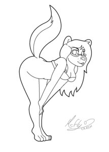 Rating: Questionable Score: 0 Tags: anthro bent_over biped black_and_white bra breasts clothing digital_drawing_(artwork) digital_media_(artwork) domestic_cat e621 eyewear felid feline felis female female_anthro full-length_portrait glasses hair hi_res line_art long_hair looking_at_viewer mammal mcfly0crash monochrome nude nude_anthro nude_female pinup portrait pose simple_background solo standing terry_katt three-quarter_view underwear User: bunchy7s