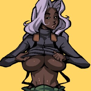 Rating: Questionable Score: 0 Tags: black_shirt breasts brown_skin clothing female female_only front_view human metal_gear metal_gear_solid_ghost:_babel partially_clothed rule34 shirt_lift solo sophie_n'dram sub_tank tagme User: bunchy7s