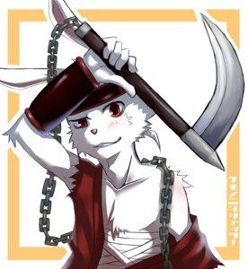 Rating: Safe Score: 0 Tags: 5_fingers anthro body_wraps chain clothed clothing e621 fingers front_view holding_object holding_weapon humanoid_hands kusarigama lagomorph leporid looking_at_viewer male mammal off_shoulder rabbit red_eyes silverio simple_background solo torn_clothing weapon white_background User: bunchy7s Rating: Safe Score: 0 Tags: 5_fingers anthro body_wraps chain clothed clothing e621 fingers front_view holding_object holding_weapon humanoid_hands kusarigama lagomorph leporid looking_at_viewer male mammal off_shoulder rabbit red_eyes silverio simple_background solo torn_clothing weapon white_background User: bunchy7s